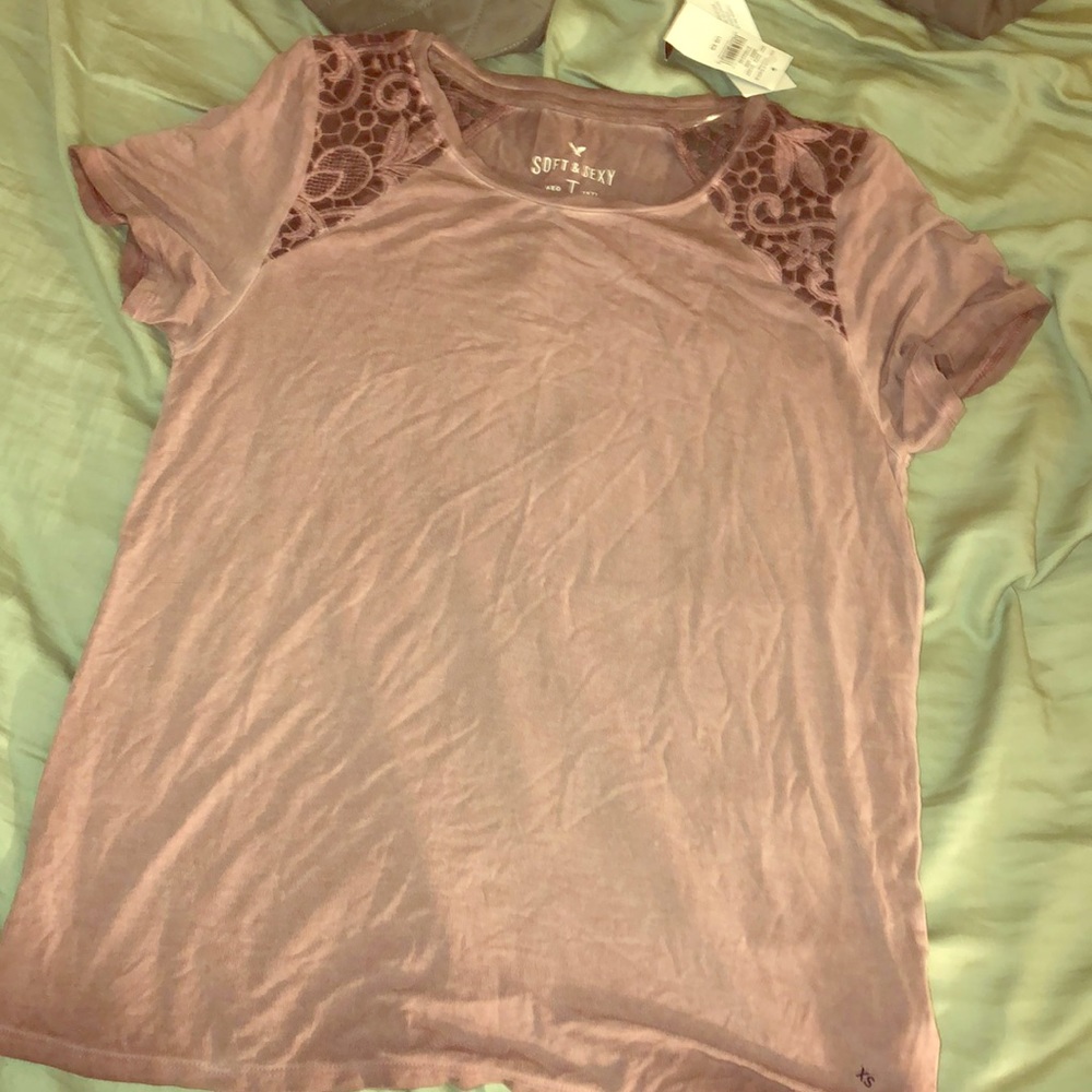 Maroon/purple T-shirt from American eagle